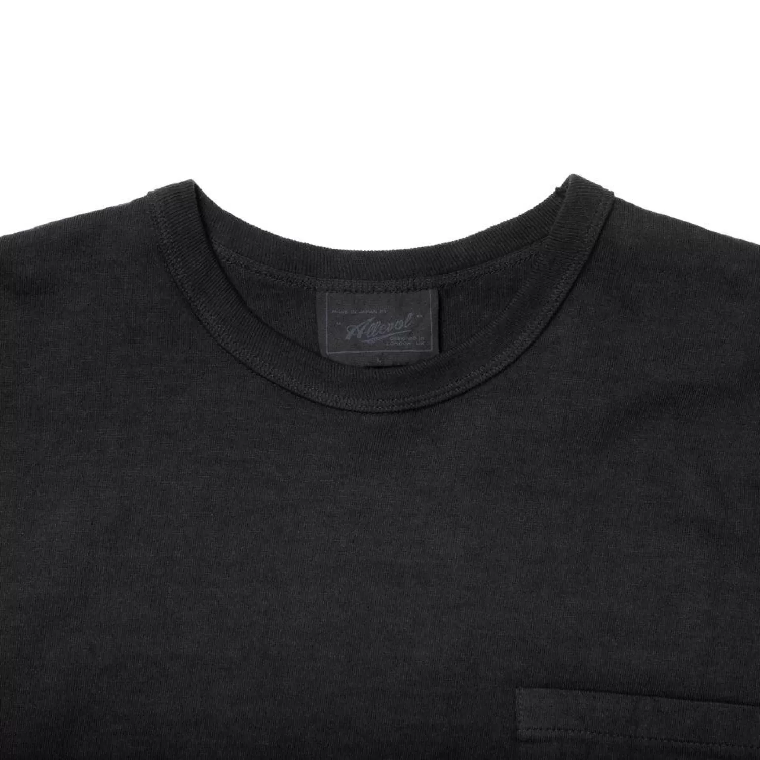 Allevol T-shirts & Undershirts<Heavy Duty Crew Neck Square Pocket L/S T-shirt Black