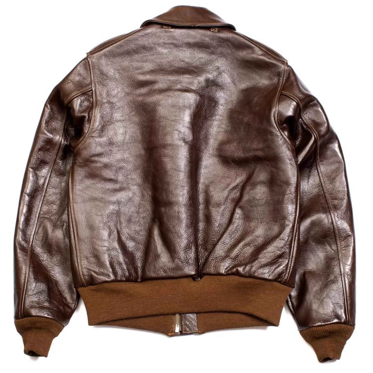 Buzz Rickson's Leather Jackets | Jackets And Coats<Type A-2 Rough Wear 23380 No Stencil Leather Jacket Seal Brown