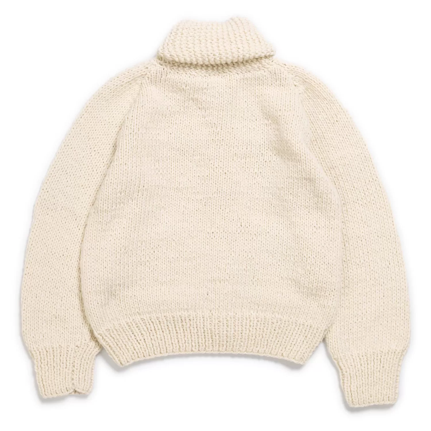 Chamula Knitwear<Shawl Collar Loop Button Cardigan Ivory