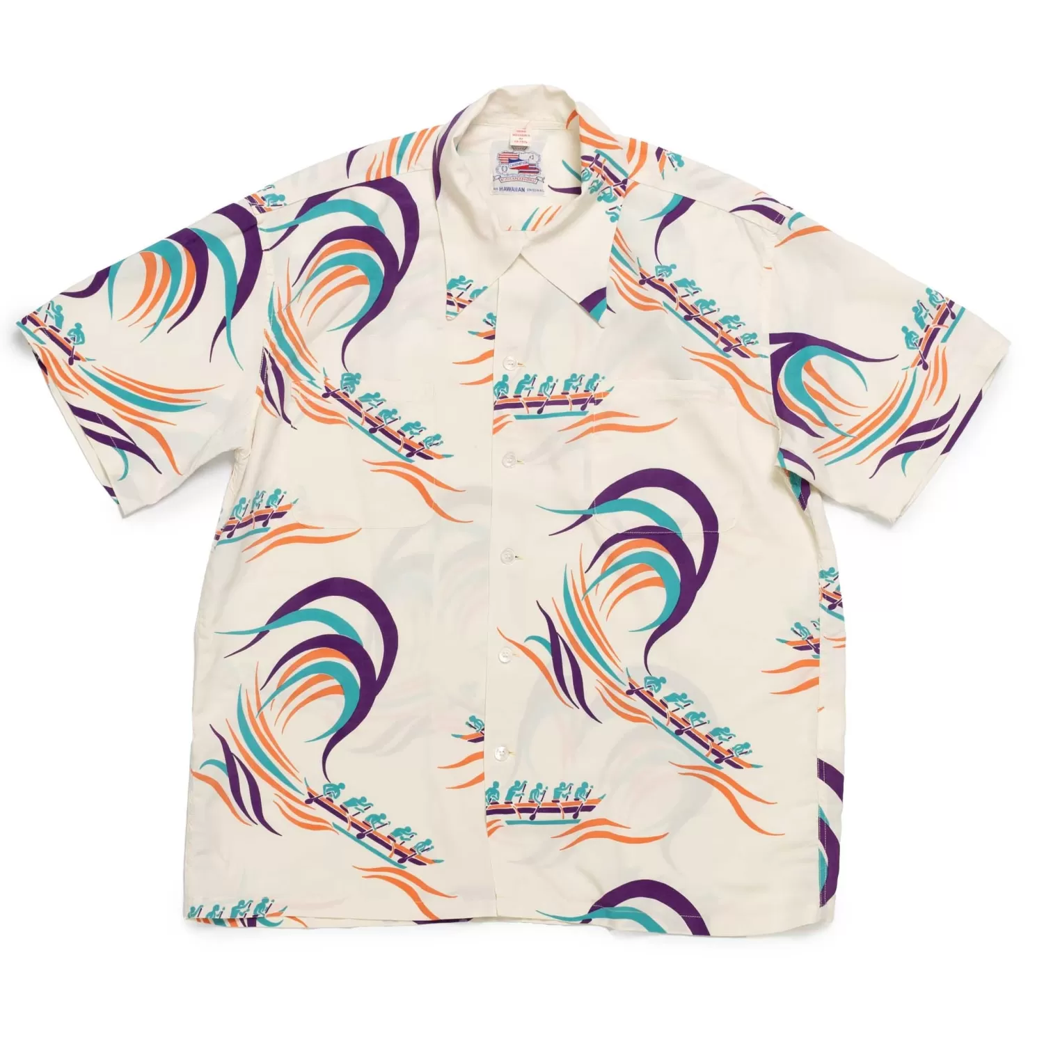 Duke Kahanamoku Shirts | Hawaiian Shirt<Special Edition 'Hawaiian Paddle' Hawaiian Shirt Ivory