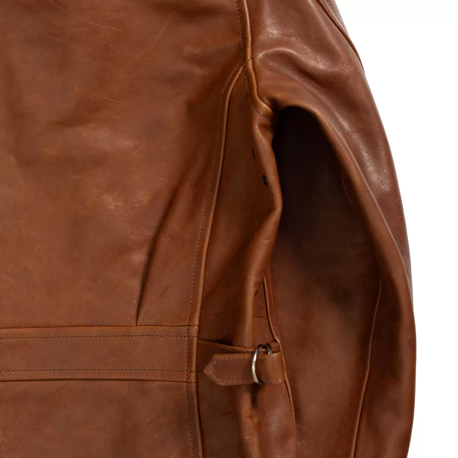 Fine Creek Leather Leather Jackets<s 'Top Field' Horsehide Leather Jacket Brown