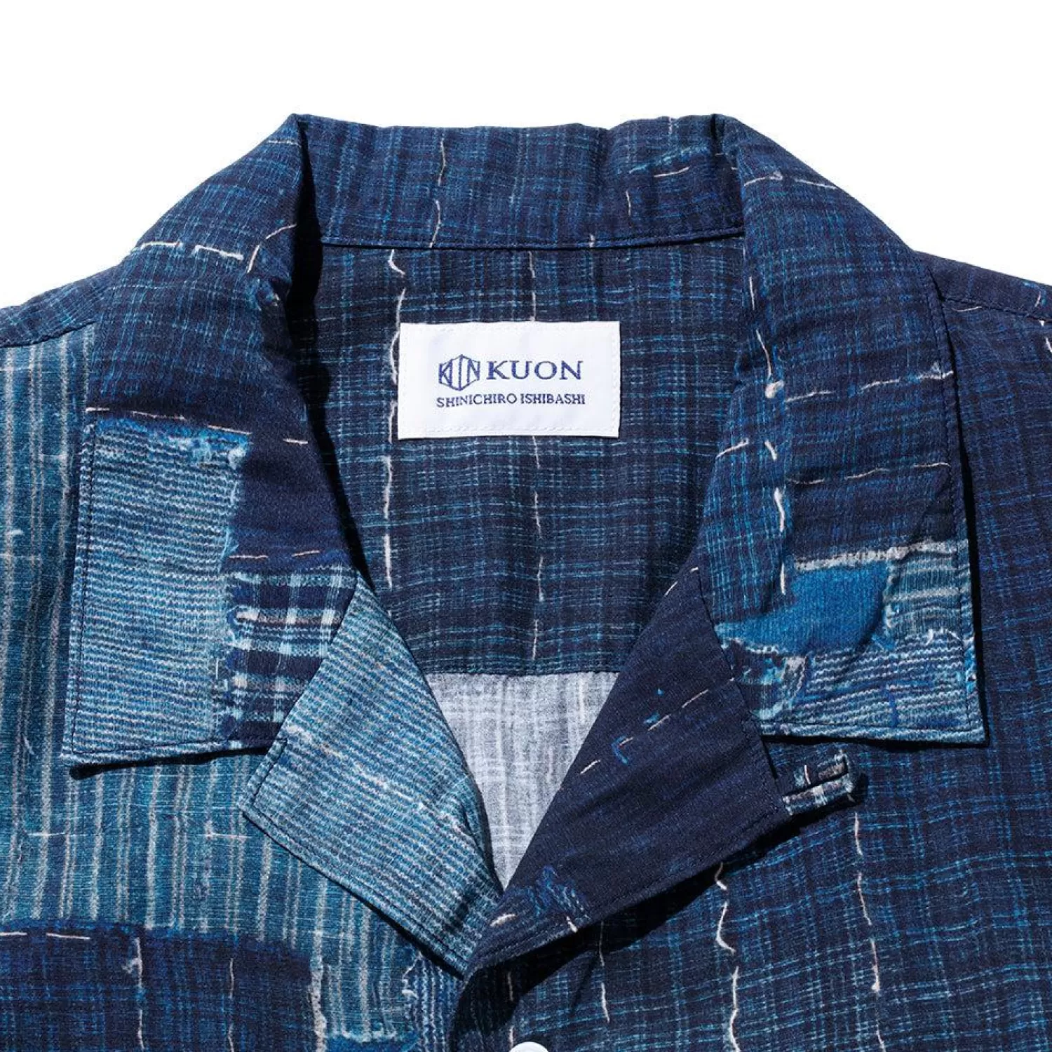 Kuon Shirts | Hawaiian Shirt<Boro Hawaiian Shirt Navy