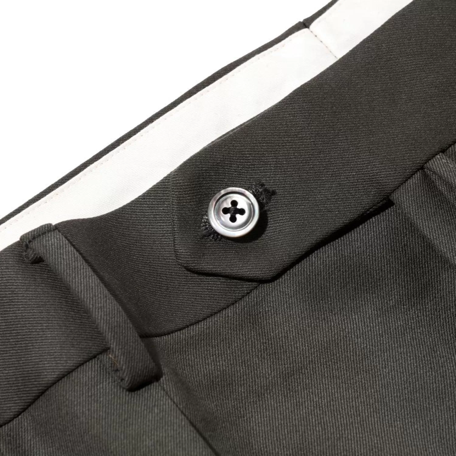 NEAT Pants & Trousers<Back Satin Gabardine Standard Type 1 Olive
