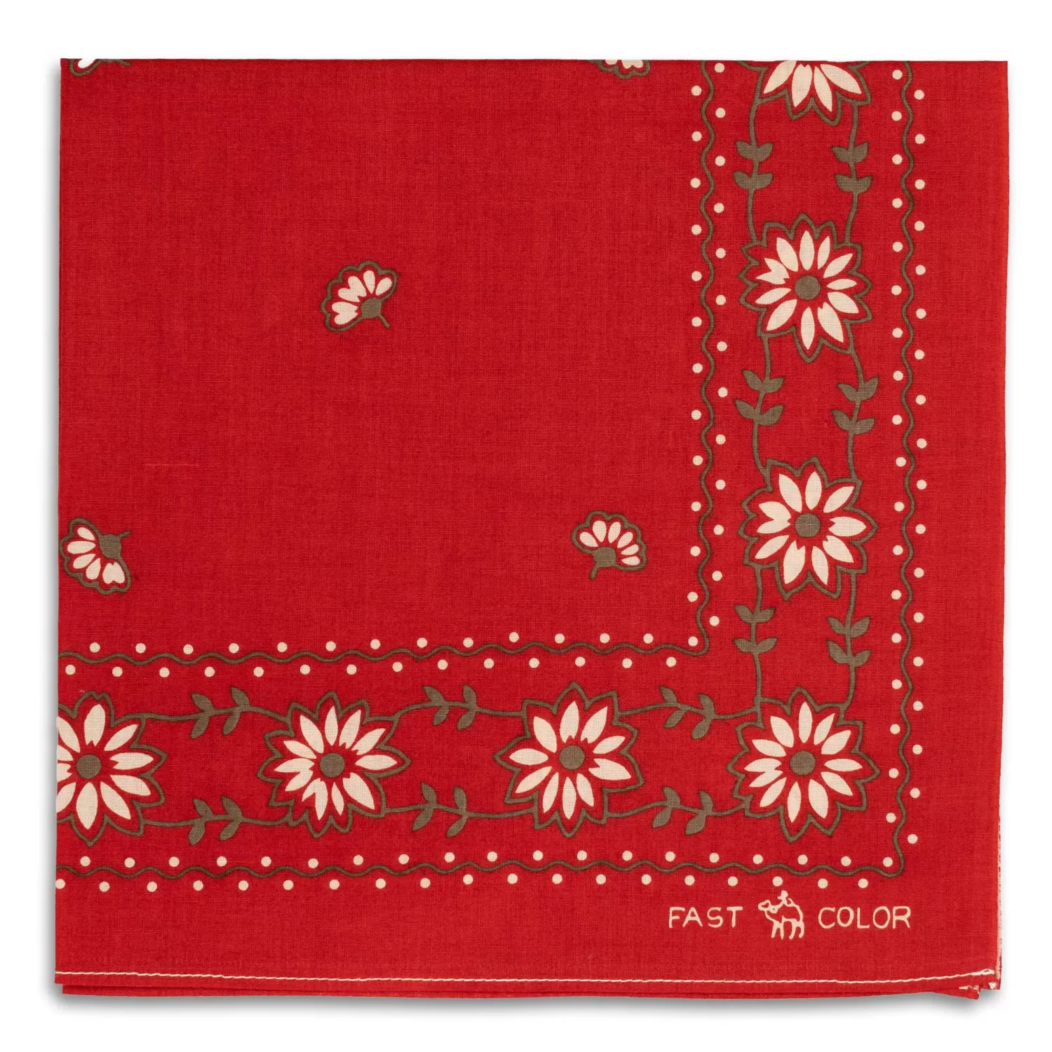 One Ear Brand Bandanas<"The Camel Brand" Edelweiss Bandana