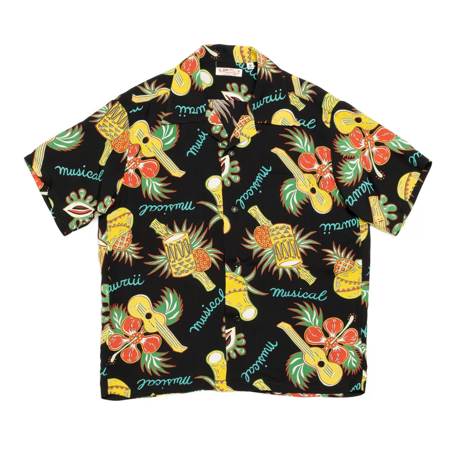 Sun Surf Shirts | Hawaiian Shirt<Hawaii Musical Hawaiian Shirt Black