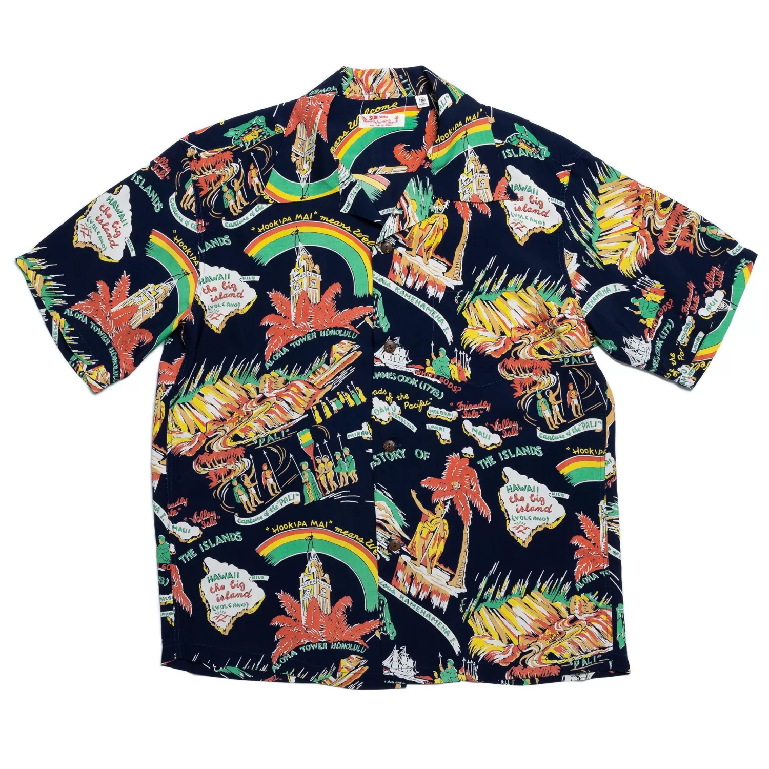 Sun Surf Shirts | Hawaiian Shirt<History Of The Islands Hawaiian Shirt Navy