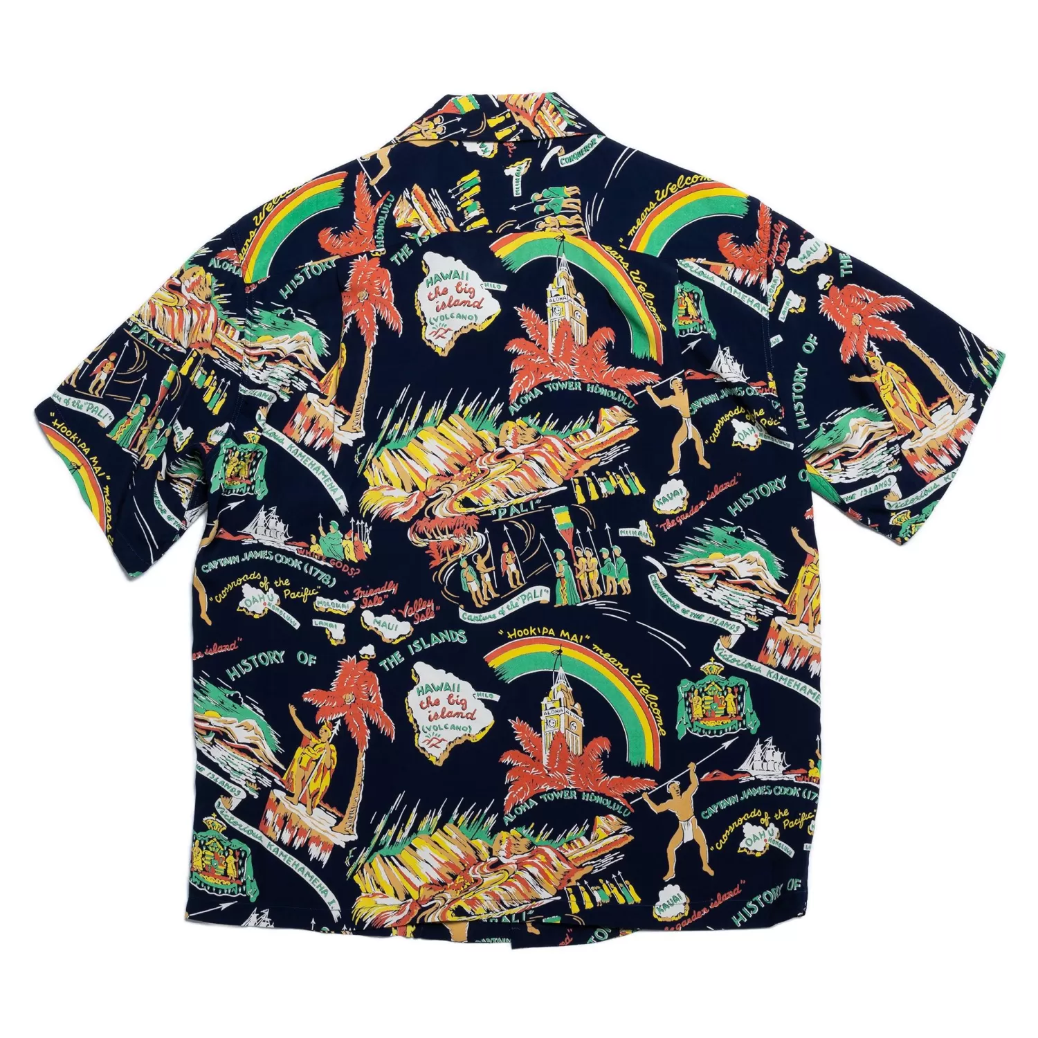 Sun Surf Shirts | Hawaiian Shirt<History Of The Islands Hawaiian Shirt Navy