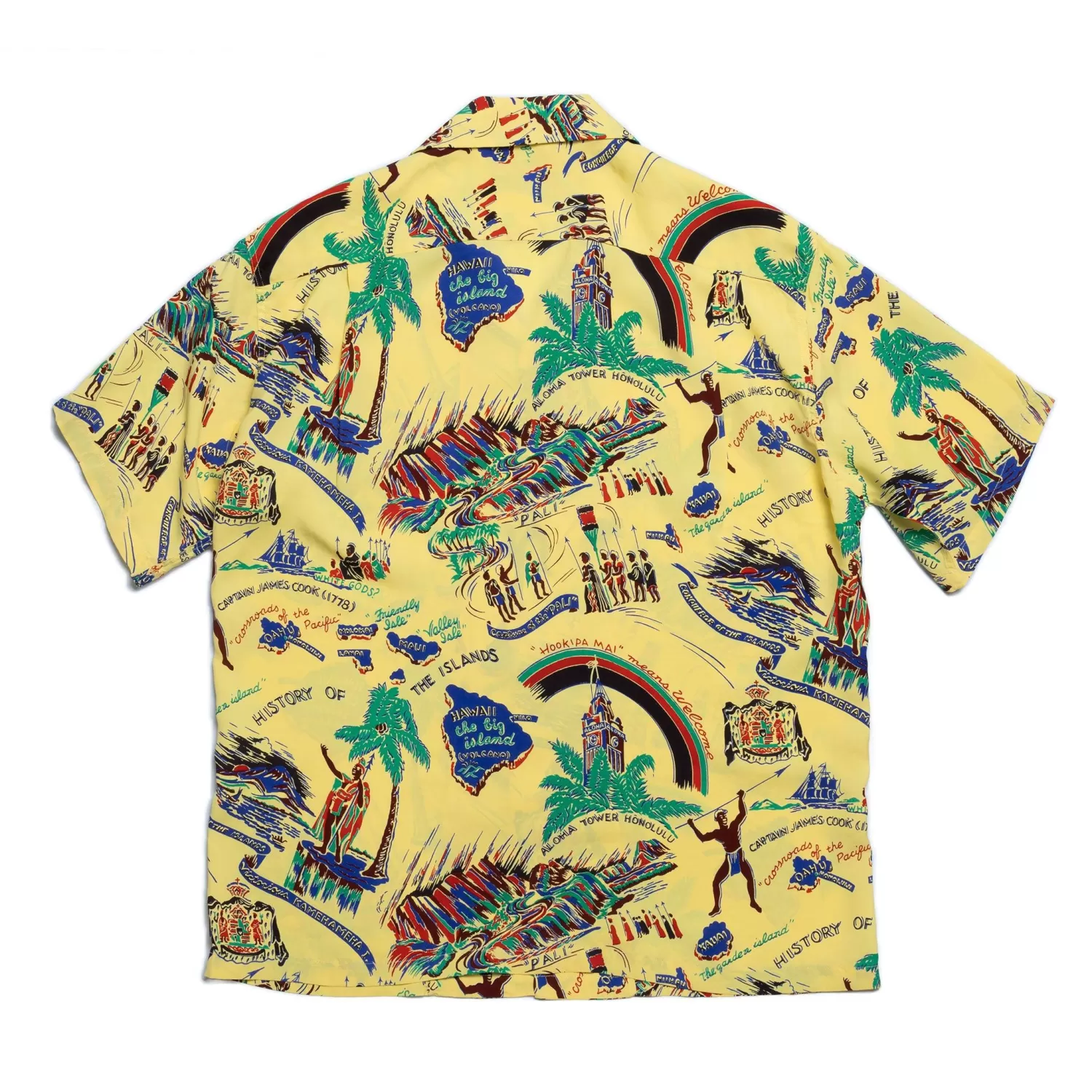 Sun Surf Shirts | Hawaiian Shirt<History Of The Islands Hawaiian Shirt Yellow