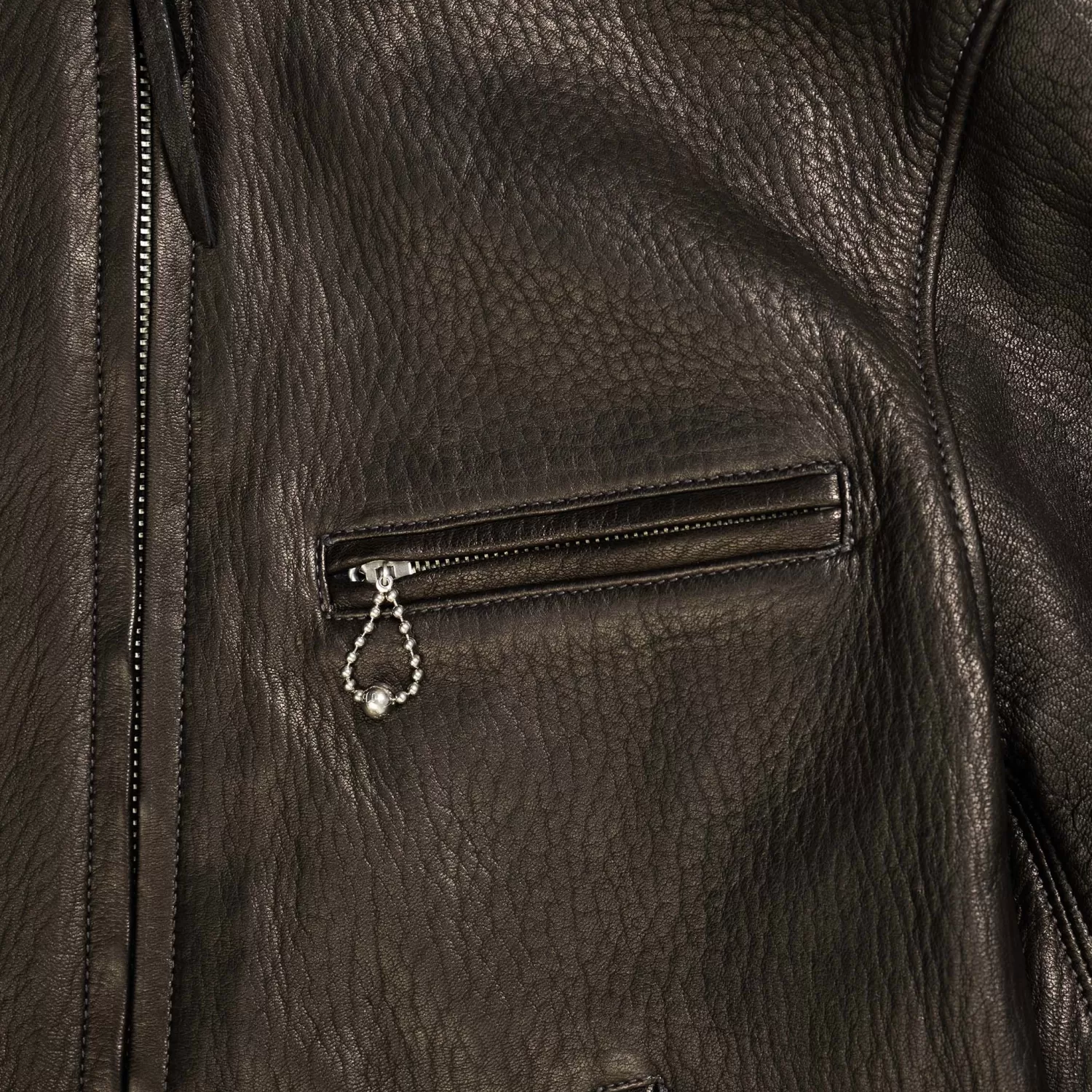 The Real McCoy's Leather Jackets | Jackets And Coats<30s Sports Jacket / Freeman Deerskin Black