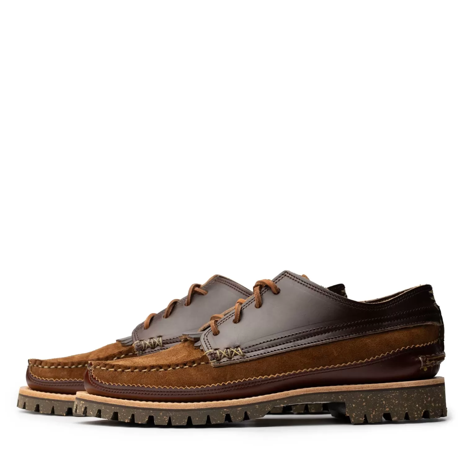 Yuketen Yuketen<Semi Handsewn Maine Guide Ox DB w/Kiltie FO Snuff x G Brown